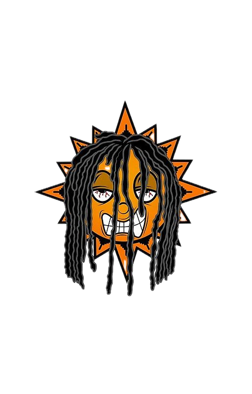 Illustrated sun character